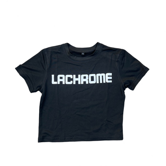 BLACK LACHROME CROP TOP