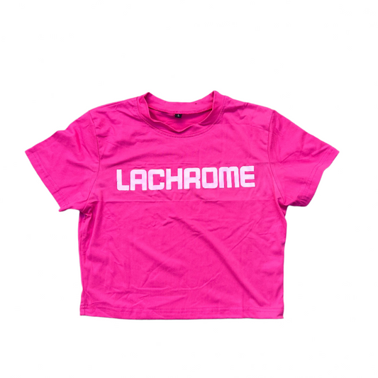 PINK LACHROME CROP TOP